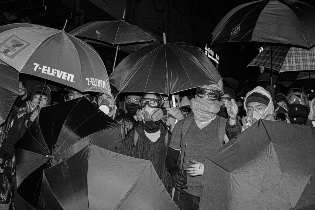 hong kong: citizens march for the pro democracy movement